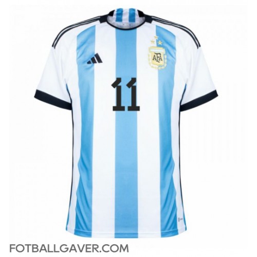 Argentina Angel Di Maria #11 Fotballklær Hjemmedrakt VM 2022 Kortermet